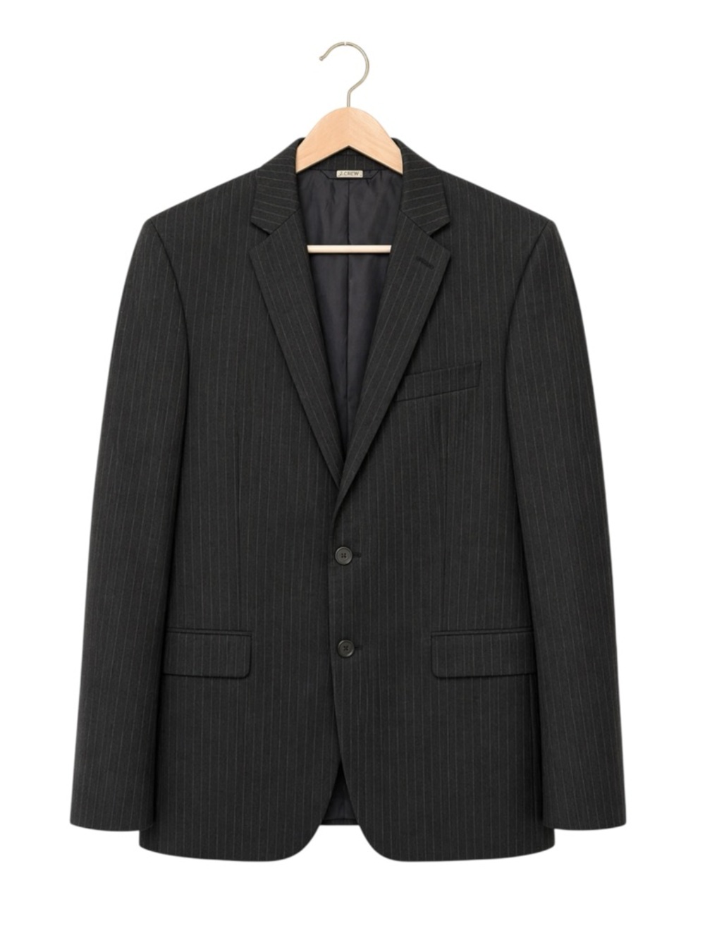 Ralph‎ Ralph Lauren Mens Single Breasted Wool Blazer Size 40L Striped Career